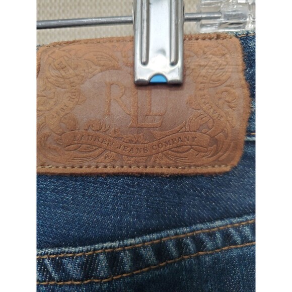 Lauren Jeans Co. 100% Cotton Lyn Boot Cut Wide-Leg Denim Jeans Size 16 NWT - Picture 4 of 8